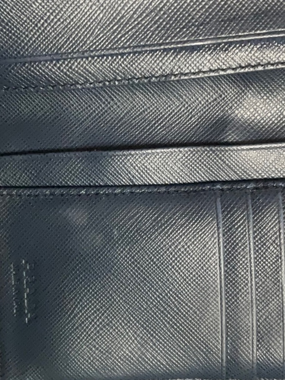 Prada unisex Checkbook Wallet Used Lux Low Start Beautiful Final Sale - Picture 2 of 4
